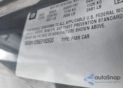 2014 Cadillac Cts Premium z USA, uszkodzony, nr VIN 1G6DH1E36E0162633